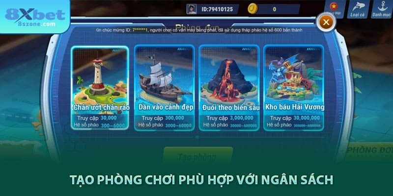 Tạo phòng chơi phù hợp với ngân sách