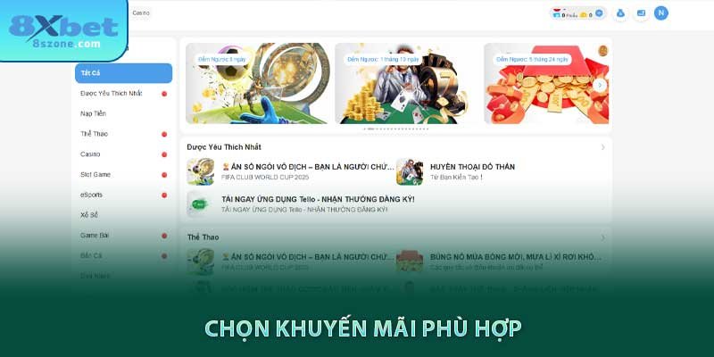 Chọn khuyến mãi phù hợp