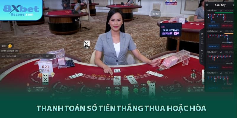 Thanh toán số tiền thắng thua hoặc hòa